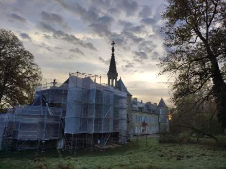 Château de Preisch - Moselle - Chapelle travaux