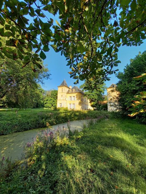 Château de Preisch - Moselle Trois Frontières - Château côté est avec les douves